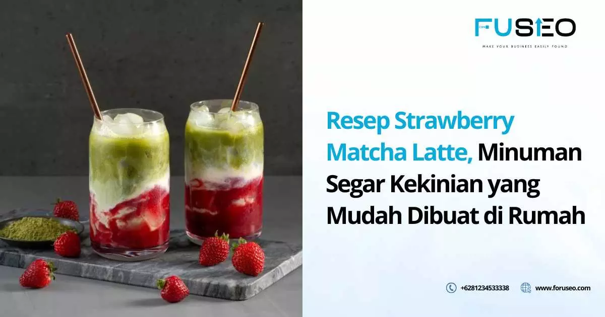 Resep Strawberry Matcha Latte, Minuman Segar Kekinian yang Mudah Dibuat di Rumah