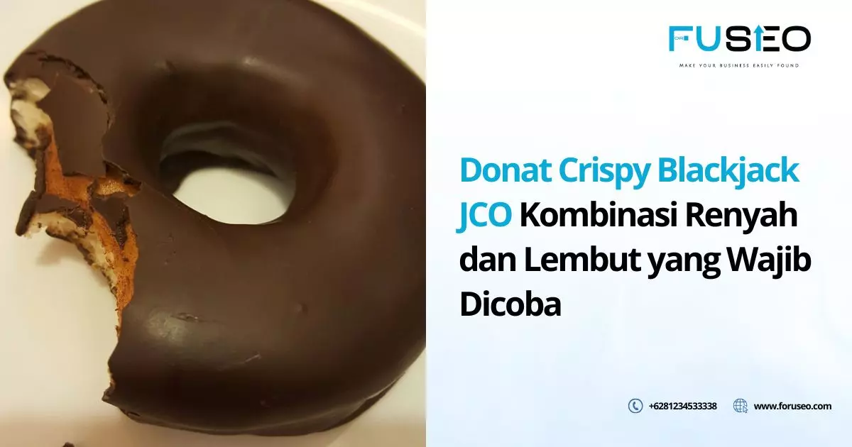 Donat Crispy Blackjack JCO Kombinasi Renyah dan Lembut yang Wajib Dicoba