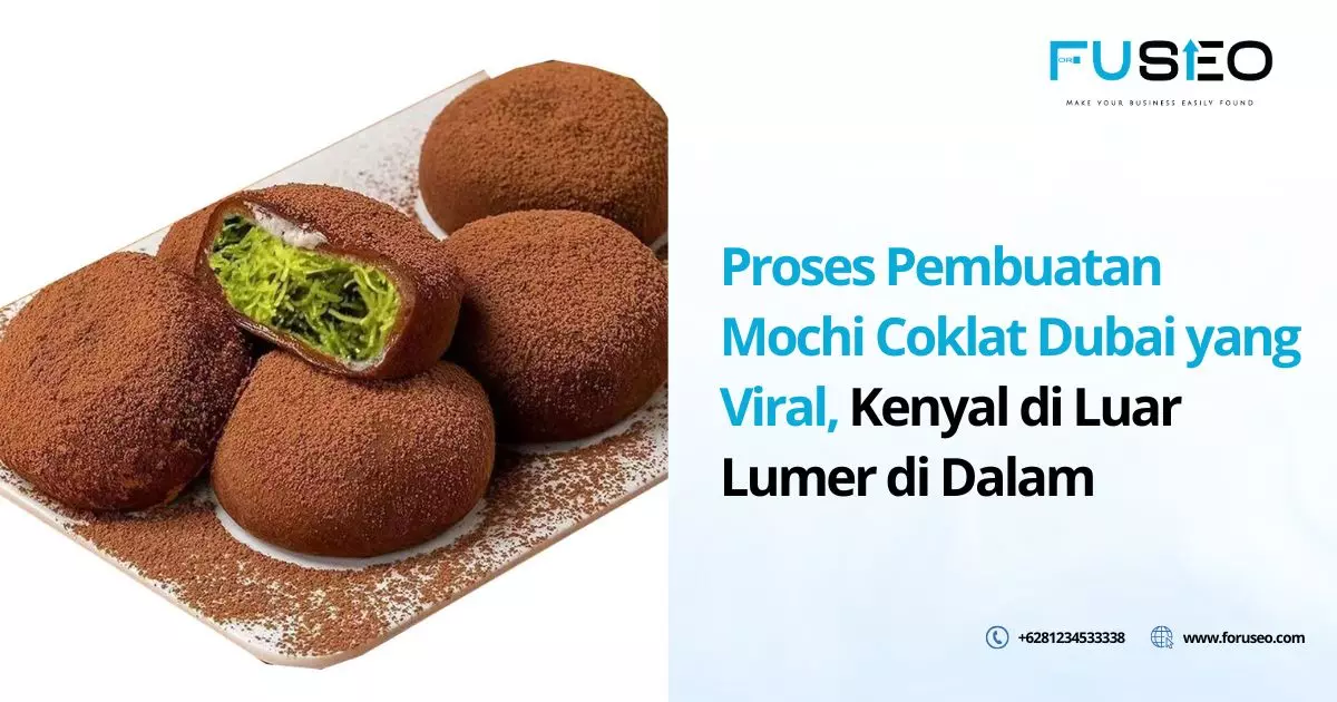 Proses Pembuatan Mochi Coklat Dubai yang Viral, Kenyal di Luar Lumer di Dalam
