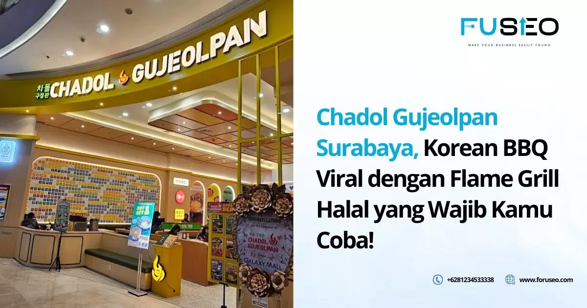 Chadol Gujeolpan Surabaya, Korean BBQ Viral dengan Flame Grill Halal yang Wajib Kamu Coba!